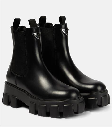 prada monolith chelsea boots|More.